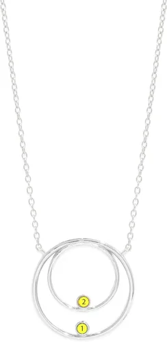 Vista 9 de EVE'S ADDICTION Collar de plata personalizado para madre y familia, cadena de 16 pulgadas, joyería familiar personalizada, collar de piedra natal
