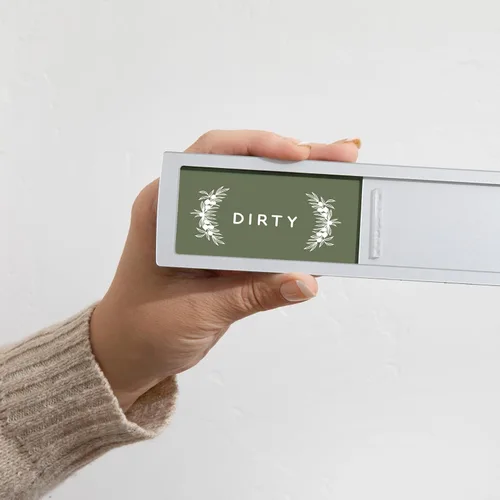 Vista 4 de ThreeKin - Imán limpio y sucio para lavavajillas, regalo de utensilios de cocina, fácil de leer, fuerte indicador magnético para decoración