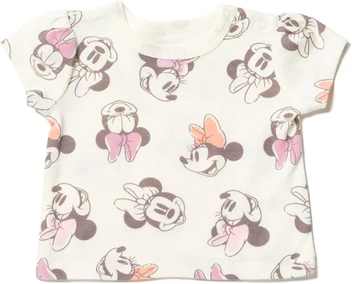 Vista 3 de Disney Overol corto de rizo francés para niñas jóvenes, camiseta y sombrero, traje de 3 piezas, tallas de recién nacido a bebé (0-24 meses)