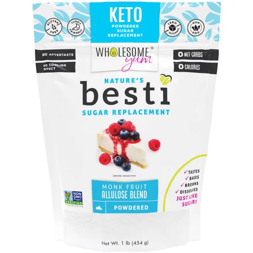 Vista 10 de Wholesome Yum Besti - Sustituto natural de azúcar en polvo, mezcla de edulcorante de frutas monje Keto Confectioners con alulosa (sin eritritol)