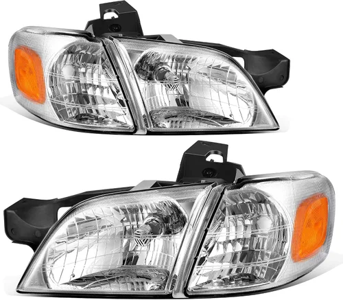 Vista 16 de AUTOSAVER88 - Conjunto de faros Compatible con 2006 2007 2008 2009 2010 2011 Chevy HHR 06 07 08 09 10 11 2006-2011 06-11 Par Carcasa cromada
