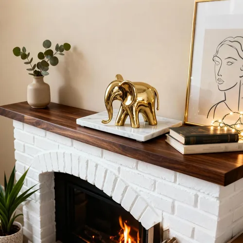 Vista 8 de Figura de elefante, estatua de elefante de cerámica con acabado de espejo metálico, decoración moderna de estante y mesa, regalo de inauguración