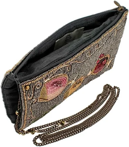 Vista 5 de Mary Frances Bolsa cruzada con cuentas para teléfono con maridaje de vino, multicolor, Multi
