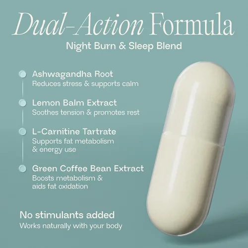 Vista 3 de BIOMA Metabolismo nocturno y sueño: apoya la digestión, el metabolismo energético y el sueño reparador con melatonina, vitamina D, magnesio y más
