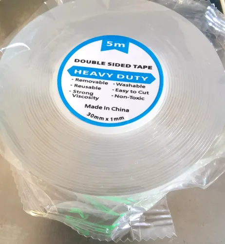 Vista 7 de Cinta de doble cara resistente, nanocinta extraíble de 16.5 pies, cinta adhesiva transparente para póster, sin residuos, cinta multiusos para colgar