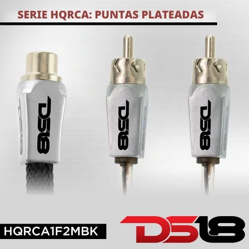 Vista 3 de Conector RCA Y 1 hembra a 2 machos - 100% cobre OFC - Negro y rojo - Nivel 3 por HQRCA-1F2M