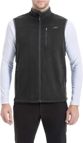 Vista 7 de TRAILSIDE SUPPLY CO. Chaleco de forro polar con cremallera completa para hombre