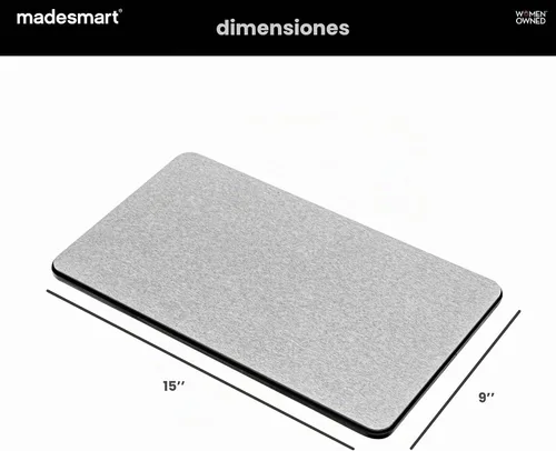 Vista 5 de madesmart Tapete para platos de piedra de secado de carbono