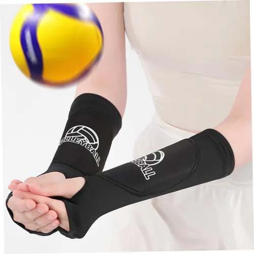Vista 7 de Mikikit 1 par de codos acolchados protectores de brazo deportivos para voleibol y baloncesto, soporte de compresión, almohadillas protectoras