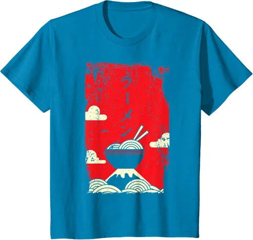Vista 58 de Ramen Noodles Camiseta de arte japonés, Negro