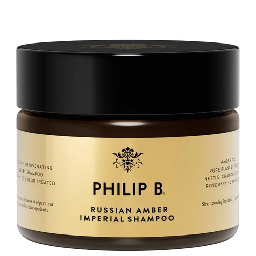 Vista 10 de PHILIP B Russian Amber Imperial Champú, 3 fl. oz. (3.0 fl oz) – Limpiador protector de color que restaura el cabello encrespado sobreprocesado