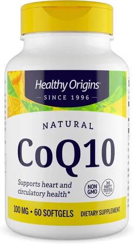 Vista 11 de Healthy Origins CoQ10 (Kaneka Q10) 100 mg cápsulas blandas - Suplemento energético y de salud cardíaca - Sin gluten - Sin OMG - 30 cápsulas blandas