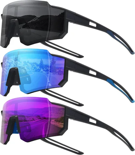Vista 16 de STORYCOAST Lentes de sol deportivos polarizados para hombres y mujeres, para conducir, pesca, ciclismo, bicicleta de montaña, protección UV400