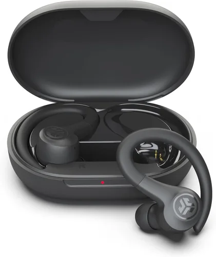 Vista 13 de JLab Go Sport+ - Auriculares inalámbricos de entrenamiento con llamadas claras C3, diseño deportivo de gancho seguro, tiempo de reproducción