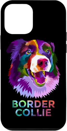 Vista 12 de Funda para iPhone 14 Colorida Mighty Border Collie de raza de perro