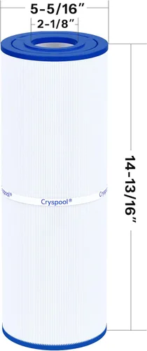 Vista 3 de Cryspool® 05007 Filtro compatible con C-5374, PLBS75, R173600, 303433, 107092, 817-0015, S2/G2 Spa 75 pies cuadrados, FC-2971, cartucho de filtro