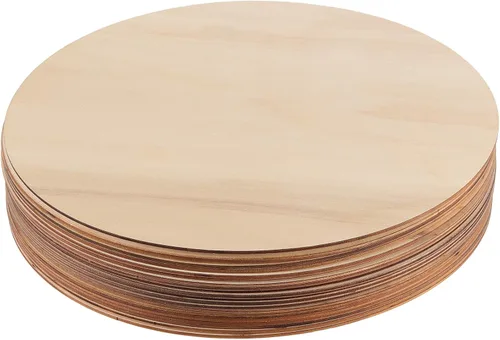 Vista 8 de 20 discos de madera de 12 pulgadas para manualidades, círculo de madera sin terminar, recortes redondos de madera para manualidades, pintura, puerta
