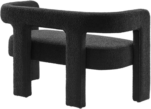 Vista 5 de Modway EEI-6477-BLK Kayla Boucle - Sofá biplaza tapizado, color negro
