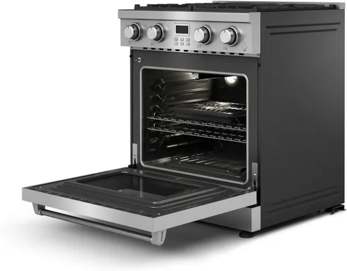 Vista 4 de THOR Kitchen Cocina profesional de gas de 30 pulgadas en acero inoxidable - Modelo ARG30