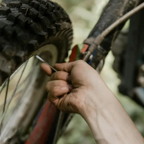 Vista 4 de Juego de llaves Allen de cabeza plana de 8 piezas de 0.059 in - 0.236 in para reparación de bicicletas
