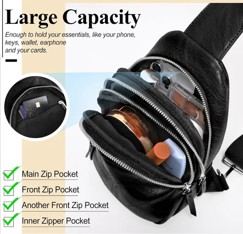 Vista 4 de SUOSDEY 2023 Small Sling Bags for Women Crossbody Leather Fashion Crossbody Bags for Women Trendy Sling Purse