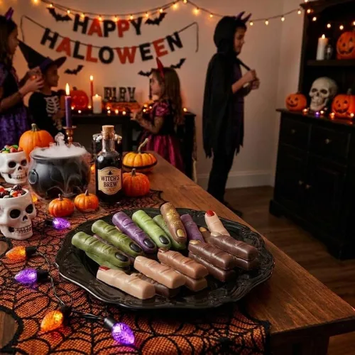 Vista 2 de Molde de caramelo de chocolate para dedos humanos 965 Halloween