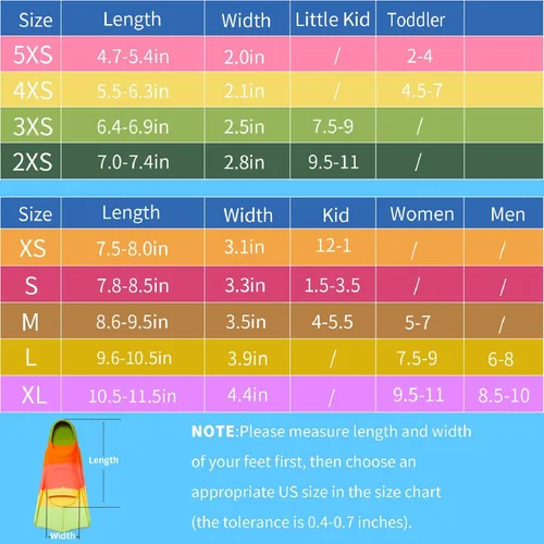 Vista 3 de Aletas de natación para niños, aletas cortas para niños y jóvenes, aletas de natación para entrenamiento de natación para niños, niñas, niños