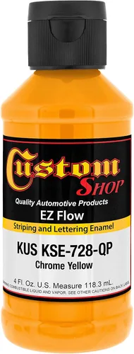Vista 40 de Custom Shop KSE755-QP - Pintura esmaltada EZ Flow a rayas y letras de oro 23K, 4 onzas