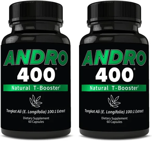 Vista 7 de Andro400 UltraMax T - Soporte avanzado de testosterona para hombres y mujeres - Tongkat Ali 200: 1, ácido D-aspártico, Garcinia Cambogia, ForsLean®