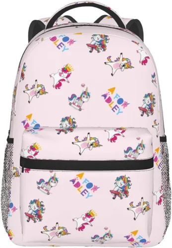Vista 7 de hgxim Mochila escolar rosa patrón ligero ocio bolsa 3d impresión gran capacidad patrón ocio bolsa viaje, Rosado, Moderno" o "Personalizado