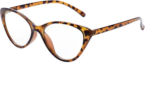 Vista 5 de oriopxic Cat Eye Distance Glasses Womens Nearsighted Myopia Glasses Negro
