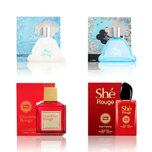 Vista 17 de Hybrid & Company Mujer 4 unids Black Opinion La Vie En Rose Paris Para Su Primavera Floración Perfume Natural Spray Fresco Fragancia