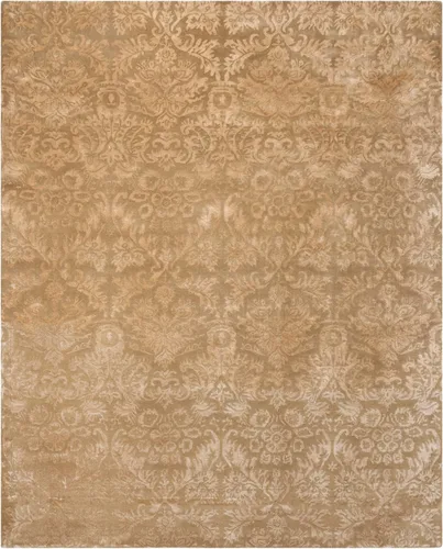 Vista 3 de MARTHA STEWART x SAFAVIEH MSR3124A - Alfombra hecha a mano de lana de damasco y viscosa de 7 pies 9 pulgadas x 9 pies 9 pulgadas, para sala