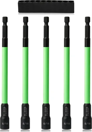 Vista 10 de Juego de tuercas de impacto de 150 mm con 1/4" 5/16" 3/8" de potencia magnética, juego de brocas de taladro hexagonal para llave de impacto, juego