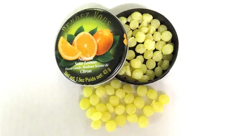 Vista 2 de Rendez Vous, Mini caramelos franceses, limón agrio, 1.5 onzas (paquete de 12)
