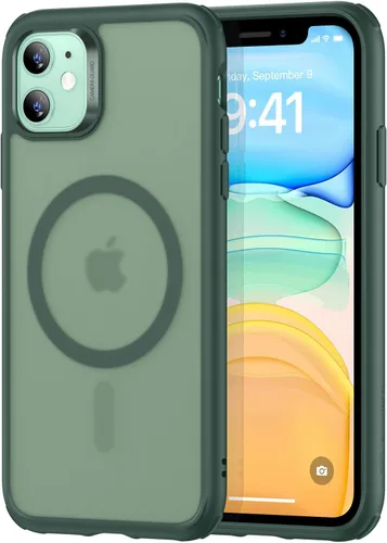 Vista 98 de ESR Funda para iPhone 14 Plus, compatible con MagSafe, protección de grado militar a prueba de golpes, resistente al amarillamiento, funda magnética