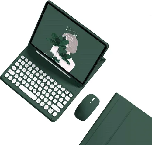 Vista 17 de kaidisen Funda de teclado para Galaxy Tab S6 Lite de 10.4 pulgadas con teclado y mouse Bluetooth, cubierta de teclado desmontable de color caramelo