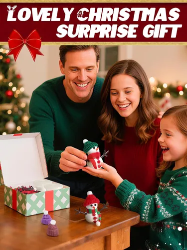 Vista 6 de Cosweet Paquete de 6 Kits de Manualidades Navideñas de Muñeco de Nieve para Niños - Kit de Construcción de Muñeco de Nieve con Arcilla de Secado
