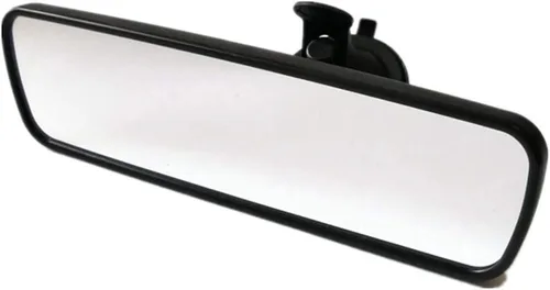 Vista 12 de Espejo retrovisor, espejo HD antirreflejo de 9.56 pulgadas, espejo retrovisor universal para interior del automóvil con ventosa ajustable y diseño