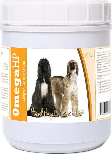 Vista 143 de Healthy Breeds Affenpinscher Omega HP - Masticables suaves para piel y pelaje, 60