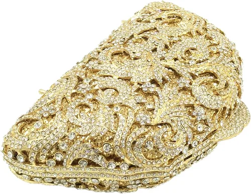 Vista 4 de Diamantes de imitación bolsos de noche para mujer embragues bolso cadena vestido de boda bolsos