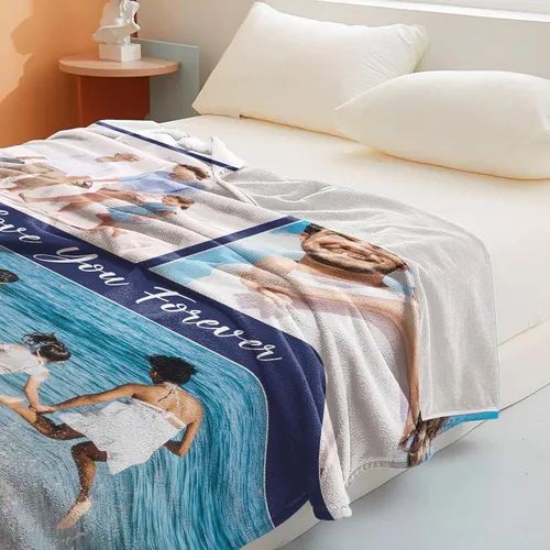 Vista 102 de Manta personalizada con imagen, manta personalizada con texto de fotos, manta de fotos personalizada para amiga, mamá y papá, regalos personalizados
