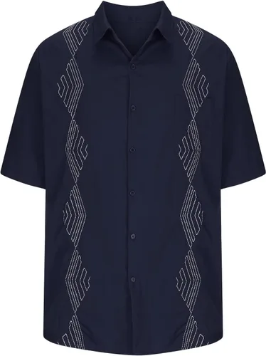 Vista 5 de Camisas de guayabera cubana para hombre, estilo casual, con botones, para vacaciones, camisa hawaiana, manga corta, cuello de solapa, tops de playa