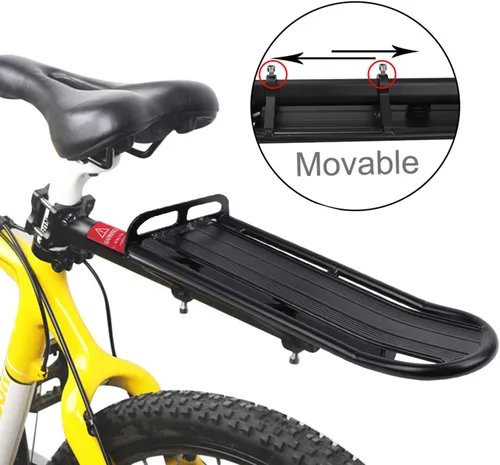 Vista 2 de GREUS Soporte de soporte trasero universal ajustable para bicicleta, equipaje de carga, soporte de soporte de bicicleta de montaña, engranaje