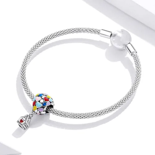 Vista 4 de Annmors Jewelry Family Charms for Woman 925 Sterling Silver Dangle Beads with Cubic Zirconia,DIY Jewelry Beads Gifts for Women Bracelet & Necklace