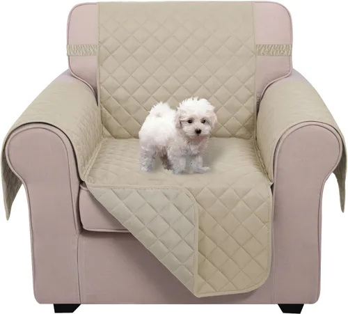 Vista 9 de U-NICE HOME Funda para sillón reclinable, reversible, con correas elásticas, resistente al agua, protege de perros y mascotas, sillón pequeño