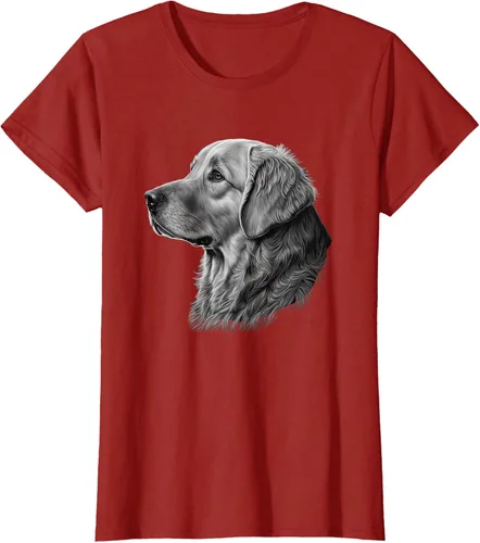 Vista 57 de Camiseta divertida Golden Retriever, Negro