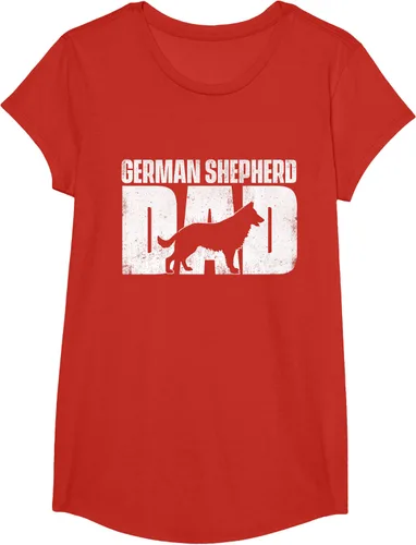 Vista 40 de Camiseta de pastor alemán para el día del padre del dueño de perros caninos, Negro