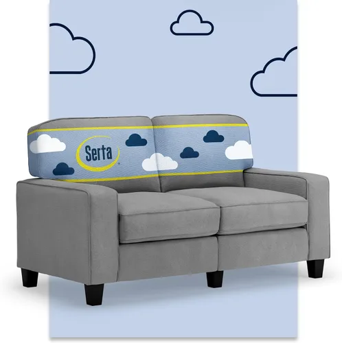 Vista 26 de Serta Palisades Sofás Tapizados para Sala, Sofá de Diseño Moderno, Tela, Beige