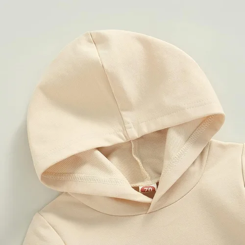 Vista 4 de Conjunto de ropa para niños pequeños, sudadera de retazos, manga larga, pantalones sólidos, para otoño e invierno